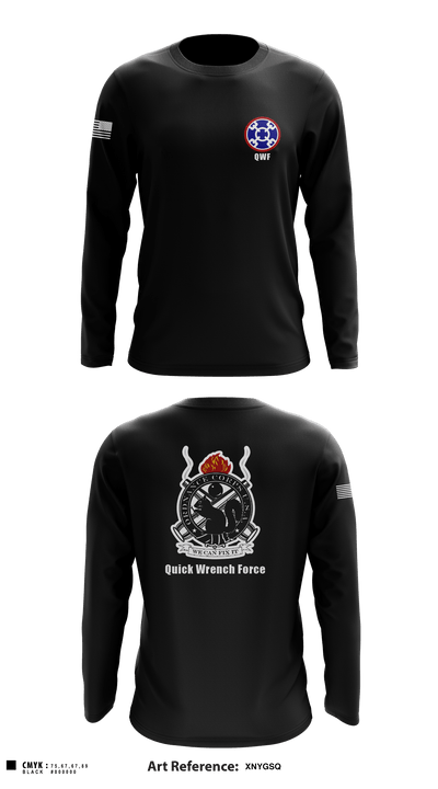 380th Quartermaster Company 2505510 Long Sleeve Performance Shirt - 1