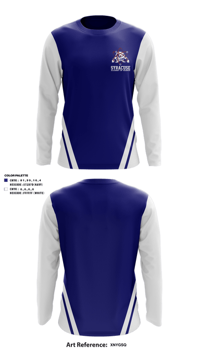 Syracuse Academy of Science 19382903 Long Sleeve Performance Shirt - 1