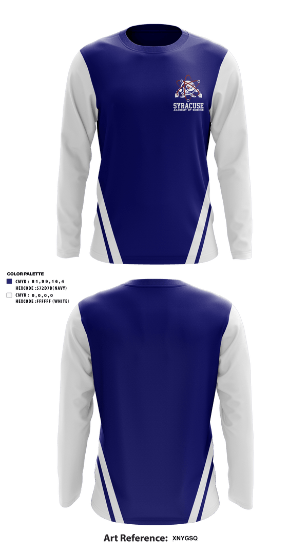 Long Sleeve Performance Shirt, Syracuse Academy of Science, Track & Field, Teamtime, Team time, sublimation, custom sports apparel, team uniforms, spirit wear, spiritwear, sports uniforms, custom shirts, team store, custom team store, fundraiser sports, apparel fundraiser