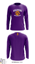 Bayfield High School Wolverine Wrestling 12563636 Long Sleeve Performance Shirt - 3