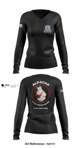 Alpha Company 205th MI BN 42237898 Women's Long Sleeve V-neck Shirt - 9