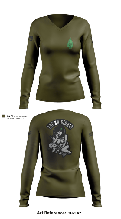 SFOD-A 11 96174000 Women's Long Sleeve V-neck Shirt - 2