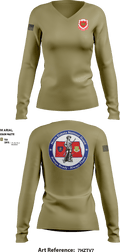 164th EN BN 3856732 Women's Long Sleeve V-neck Shirt - 4