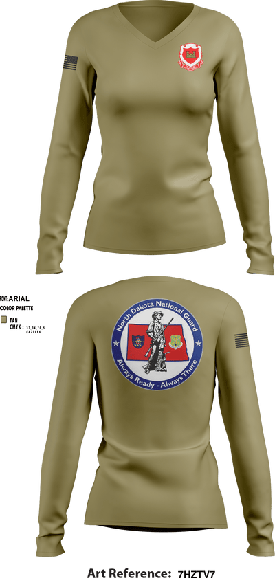 164th EN BN 3856732 Women's Long Sleeve V-neck Shirt - 4