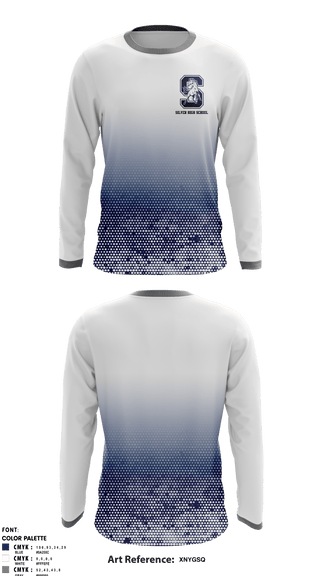 Long Sleeve Performance Shirt, Silver High School, Spirit Store, Teamtime, Team time, sublimation, custom sports apparel, team uniforms, spirit wear, spiritwear, sports uniforms, custom shirts, team store, custom team store, fundraiser sports, apparel fundraiser