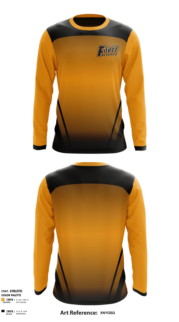 Long Sleeve Performance Shirt, West Liberty Force Softball, Softball, Teamtime, Team time, sublimation, custom sports apparel, team uniforms, spirit wear, spiritwear, sports uniforms, custom shirts, team store, custom team store, fundraiser sports, apparel fundraiser