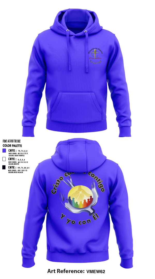 Hoodie, CursilloCursillo, , Teamtime, Team time, sublimation, custom sports apparel, team uniforms, spirit wear, spiritwear, sports uniforms, custom shirts, team store, custom team store, fundraiser sports, apparel fundraiser