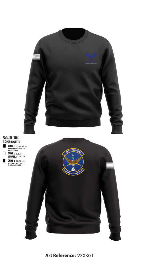 Crew Neck Sweatshirt, Clearwater Composite Squadron, Air Force, Teamtime, Team time, sublimation, custom sports apparel, team uniforms, spirit wear, spiritwear, sports uniforms, custom shirts, team store, custom team store, fundraiser sports, apparel fundraiser