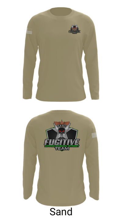 Fugitive apprehension street team 48139559 Long Sleeve Performance Shirt - 43