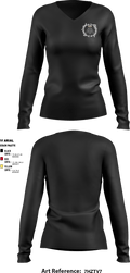 Anointed Apparel 6360588 Women's Long Sleeve V-neck Shirt - 1