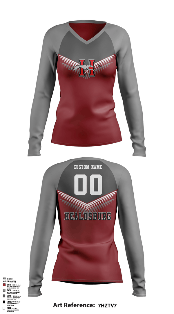 Women's Long Sleeve Vneck Shirt, Greyhounds Badminton, Spirit Store, Teamtime, Team time, sublimation, custom sports apparel, team uniforms, spirit wear, spiritwear, sports uniforms, custom shirts, team store, custom team store, fundraiser sports, apparel fundraiser
