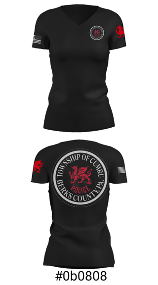 Women's Short Sleeve Vneck Shirt, , Police, Teamtime, Team time, sublimation, custom sports apparel, team uniforms, spirit wear, spiritwear, sports uniforms, custom shirts, team store, custom team store, fundraiser sports, apparel fundraiser