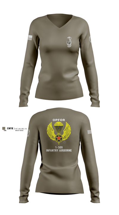 B CO 1-509 IN 52115075 Women's Long Sleeve V-neck Shirt - 2