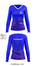Bigshots Snapshots media group 52572161 Women's Long Sleeve V-neck Shirt - 1