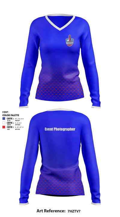 Bigshots Snapshots media group 52572161 Women's Long Sleeve V-neck Shirt - 1