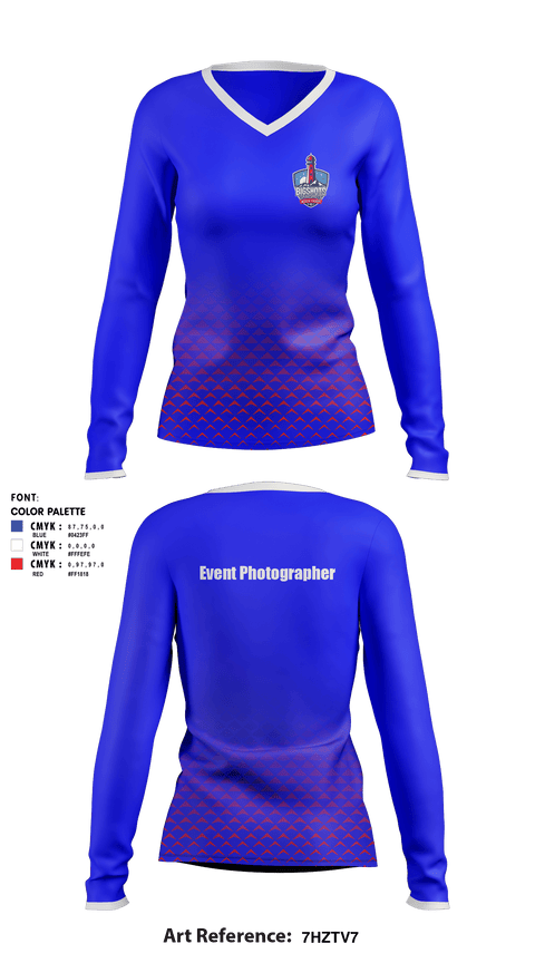Women's Long Sleeve Vneck Shirt, Bigshots Snapshots media group, , Teamtime, Team time, sublimation, custom sports apparel, team uniforms, spirit wear, spiritwear, sports uniforms, custom shirts, team store, custom team store, fundraiser sports, apparel fundraiser