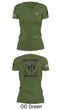 USS Detroit 43379409 Women's Short Sleeve V-neck Shirt - 22
