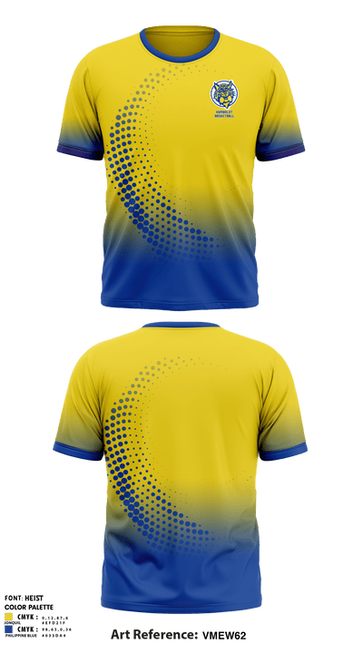 Humboldt High School Basketball 17496278 Short Sleeve Shooting Shirt - 1
