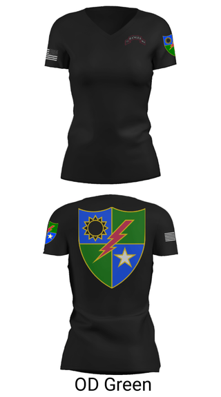 Women's Short Sleeve Vneck Shirt, , Army, Teamtime, Team time, sublimation, custom sports apparel, team uniforms, spirit wear, spiritwear, sports uniforms, custom shirts, team store, custom team store, fundraiser sports, apparel fundraiser