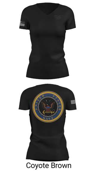 Women's Short Sleeve Vneck Shirt, , Navy, Teamtime, Team time, sublimation, custom sports apparel, team uniforms, spirit wear, spiritwear, sports uniforms, custom shirts, team store, custom team store, fundraiser sports, apparel fundraiser