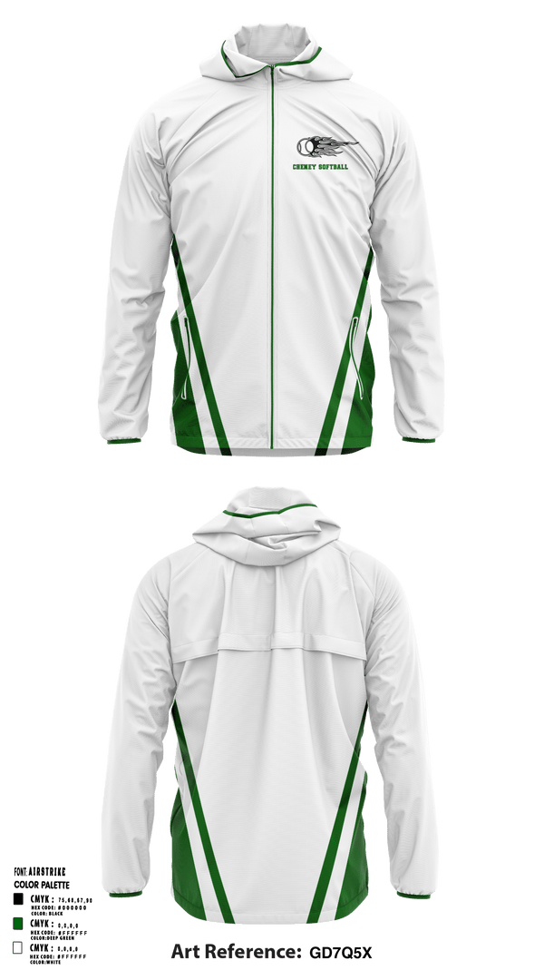 Windbreaker, Cheney Technical High School, Softball, Teamtime, Team time, sublimation, custom sports apparel, team uniforms, spirit wear, spiritwear, sports uniforms, custom shirts, team store, custom team store, fundraiser sports, apparel fundraiser