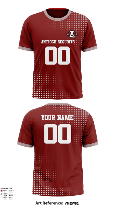 Antioch Sequoits Football 50178810 Short Sleeve Performance Shirt - 1