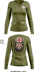 Alpha Company, WBAMC 94187438 Women's Long Sleeve V-neck Shirt - 7