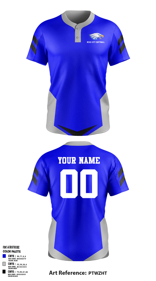 Two Button Softball Jersey, Ness City High School Softball, Softball, Teamtime, Team time, sublimation, custom sports apparel, team uniforms, spirit wear, spiritwear, sports uniforms, custom shirts, team store, custom team store, fundraiser sports, apparel fundraiser