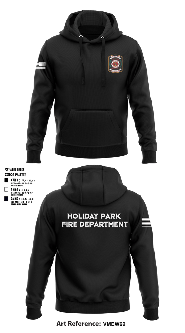 Hoodie, holiday Park fire department, , Teamtime, Team time, sublimation, custom sports apparel, team uniforms, spirit wear, spiritwear, sports uniforms, custom shirts, team store, custom team store, fundraiser sports, apparel fundraiser