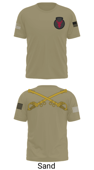 1-145th Armor 33702857 Short Sleeve Performance Shirt - 36