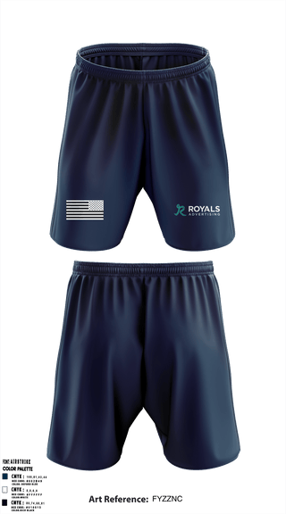 Athletic Shorts With Pockets, Royals Advertising, , Teamtime, Team time, sublimation, custom sports apparel, team uniforms, spirit wear, spiritwear, sports uniforms, custom shirts, team store, custom team store, fundraiser sports, apparel fundraiser