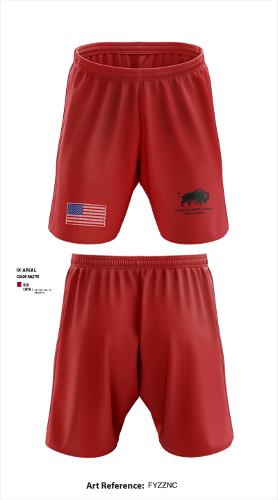1-40 cav 35802734 Athletic Shorts With Pockets - 1
