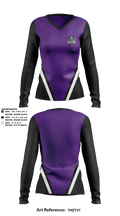 Baldwin High School 30634360 Women's Long Sleeve V-neck Shirt - 1