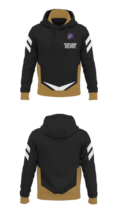 Spring Creek High School Volleyball 45487303 Hoodie - 3