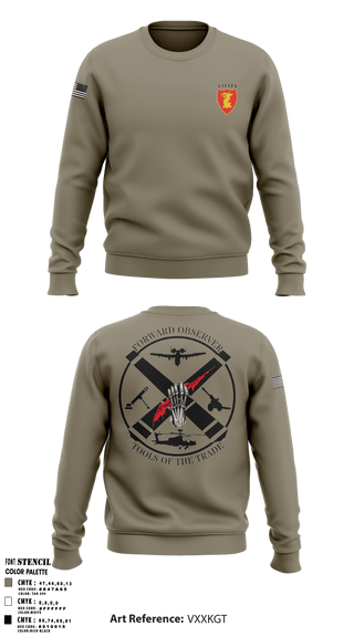 Crew Neck Sweatshirt, , Army, Teamtime, Team time, sublimation, custom sports apparel, team uniforms, spirit wear, spiritwear, sports uniforms, custom shirts, team store, custom team store, fundraiser sports, apparel fundraiser