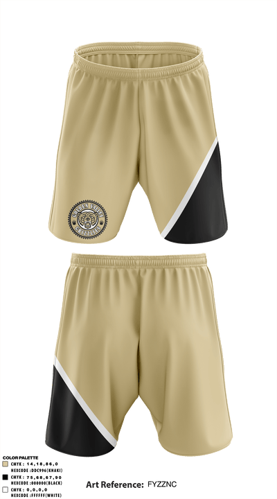 Golden Valley High School 25430672 Athletic Shorts With Pockets - 1