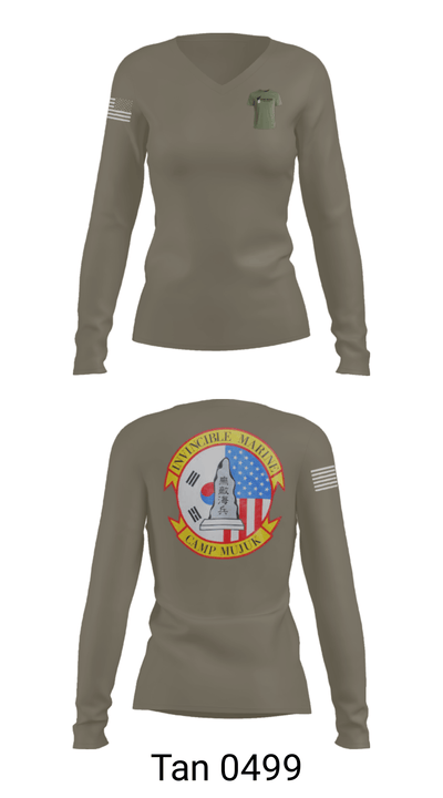 HMLA 169 27722426 Women's Long Sleeve V-neck Shirt - 40
