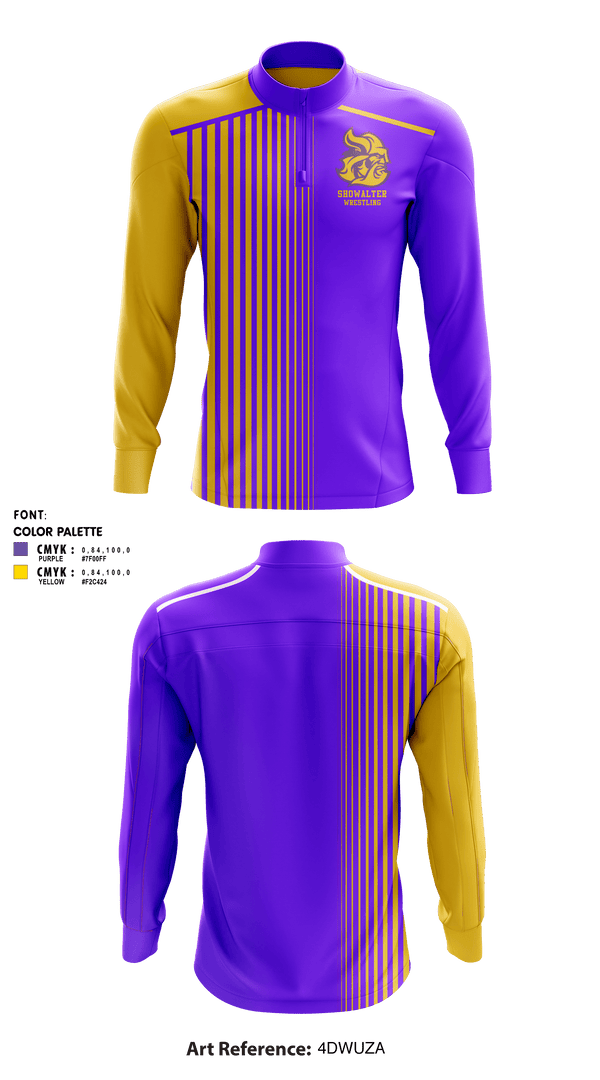 Quarter Zip Jacket, Showalter Middle School Wrestling, Wrestling, Teamtime, Team time, sublimation, custom sports apparel, team uniforms, spirit wear, spiritwear, sports uniforms, custom shirts, team store, custom team store, fundraiser sports, apparel fundraiser