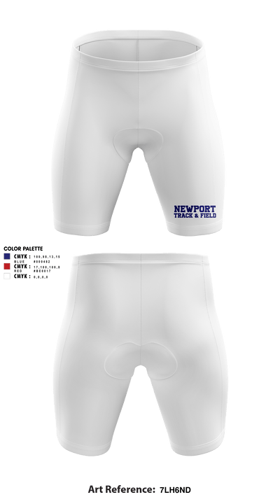 Newport High School Track & Field 49757231 Men's Compression Shorts - 3