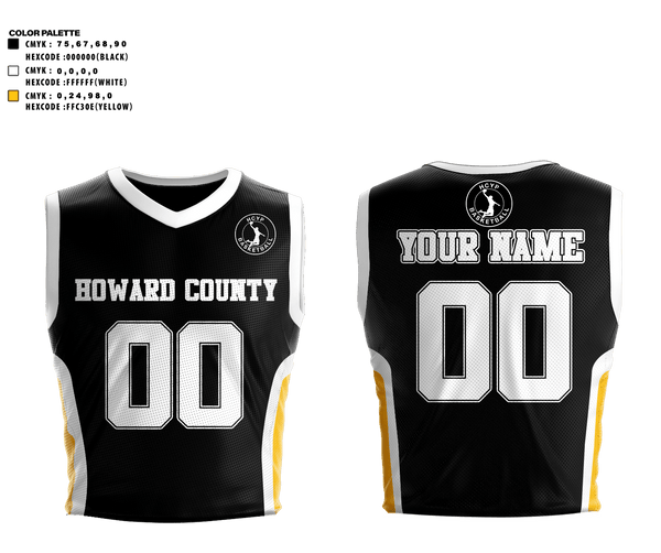 Basketball Uniform, Howard County Youth Basketball, Men's Basketball, Teamtime, Team time, sublimation, custom sports apparel, team uniforms, spirit wear, spiritwear, sports uniforms, custom shirts, team store, custom team store, fundraiser sports, apparel fundraiser