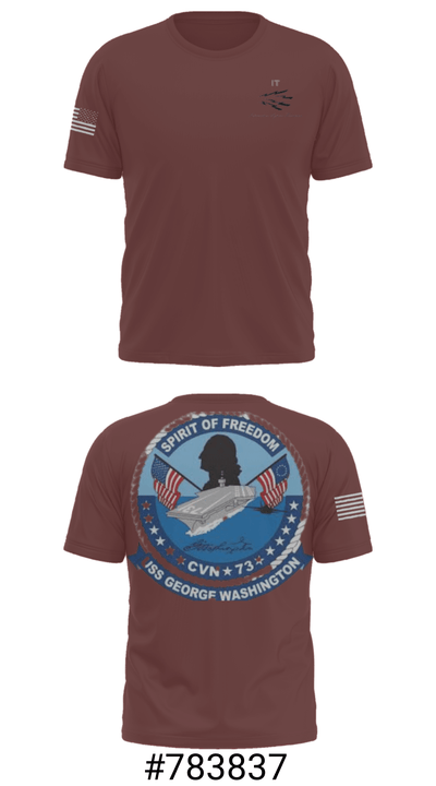 USS GEORGE WASHINGTON INFORMATION TECHNICIANS 62071140 Short Sleeve Performance Shirt - 31