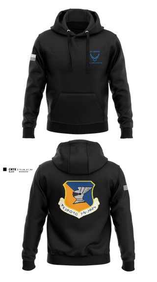 Hoodie, WBHS AFJROTC, Air Force, Teamtime, Team time, sublimation, custom sports apparel, team uniforms, spirit wear, spiritwear, sports uniforms, custom shirts, team store, custom team store, fundraiser sports, apparel fundraiser