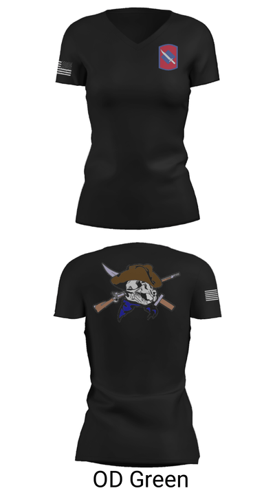2-153 Infantry Battalion, Intel Section/S2 58885327 Women's Short Sleeve V-neck Shirt - 22