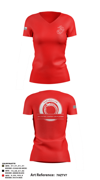 Women's Short Sleeve Vneck Shirt, , Marines, Teamtime, Team time, sublimation, custom sports apparel, team uniforms, spirit wear, spiritwear, sports uniforms, custom shirts, team store, custom team store, fundraiser sports, apparel fundraiser
