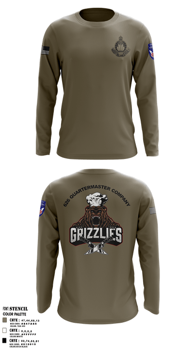 626 Quartermaster Company 65274305 Long Sleeve Performance Shirt - 1