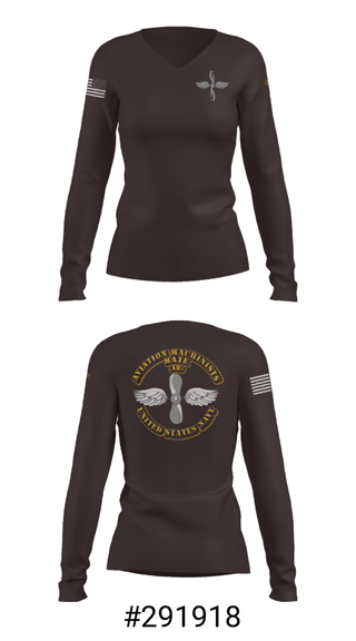 Women's Long Sleeve Vneck Shirt, , Navy, Teamtime, Team time, sublimation, custom sports apparel, team uniforms, spirit wear, spiritwear, sports uniforms, custom shirts, team store, custom team store, fundraiser sports, apparel fundraiser