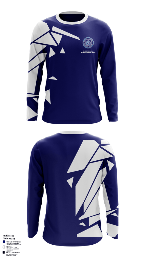 Long Sleeve Performance Shirt, The Springs A Montessori School, Spirit Store, Teamtime, Team time, sublimation, custom sports apparel, team uniforms, spirit wear, spiritwear, sports uniforms, custom shirts, team store, custom team store, fundraiser sports, apparel fundraiser