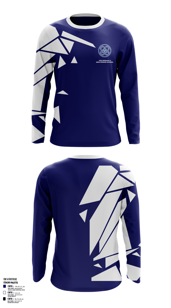 Long Sleeve Performance Shirt, The Springs A Montessori School, Spirit Store, Teamtime, Team time, sublimation, custom sports apparel, team uniforms, spirit wear, spiritwear, sports uniforms, custom shirts, team store, custom team store, fundraiser sports, apparel fundraiser