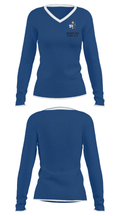 Redwood High School Golf 34163146 Women's Long Sleeve V-neck Shirt - 26