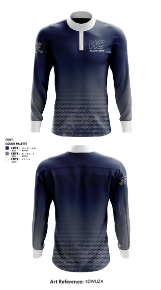 Quarter Zip Jacket, Willow Canyon High School Dance, Spirit Store, Teamtime, Team time, sublimation, custom sports apparel, team uniforms, spirit wear, spiritwear, sports uniforms, custom shirts, team store, custom team store, fundraiser sports, apparel fundraiser